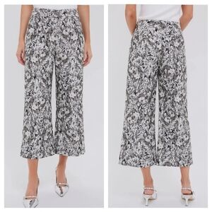 Tuckernuck Gray Gardens Jacquard Jemma Wide Leg Cropped Pants 